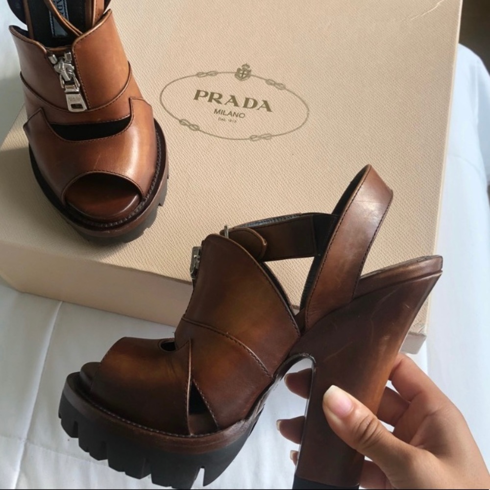 NWOT Block Heels from Nasty Gal‼️ Prada style